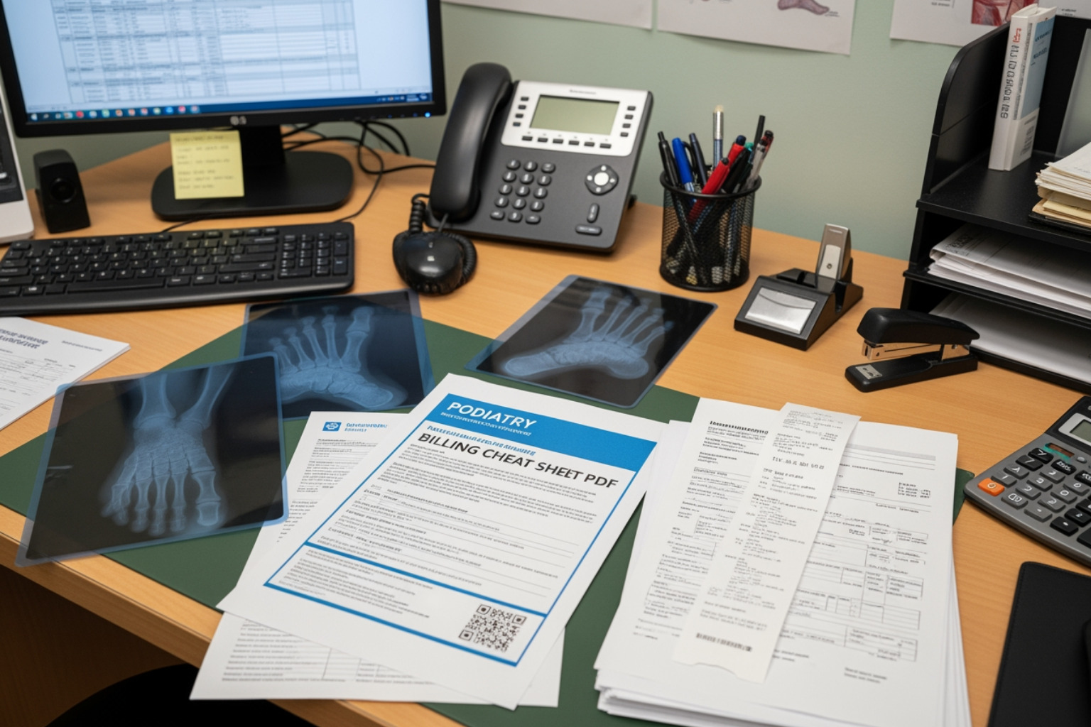 podiatry billing cheat sheet pdf